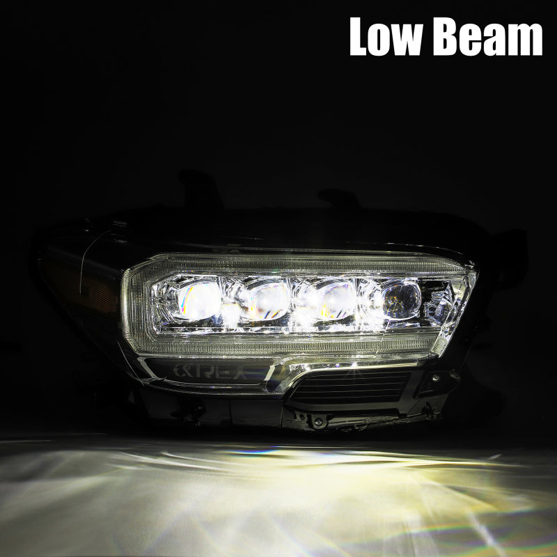 AlphaRex 16-20 Toyota Tacoma NOVA LED Projector Headlights Plank Style Chrome w/Activation Light 880706 *Discontinued