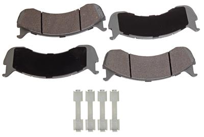 ACDelco Brake Pads, Silver, Replacement, Semi-metallic, Blue Bird, Fleetwwod, Ford, Freightliner - 14D786MH