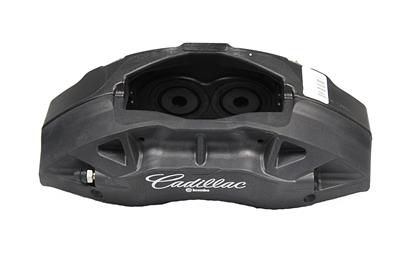 ACDelco Brake Calipers, GM Genuine Parts, Stock Series, Aluminum, Black, Cadillac Logo, 2-piston - 1722593