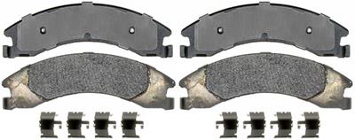 ACDelco Brake Pads, Professional Semi-Metallic, Hardware Included, Ford, Rear, Set - 17D1329MH