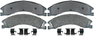 ACDelco Brake Pads, Professional Semi-Metallic, Hardware Included, Ford, Rear, Set - 17D1330MH