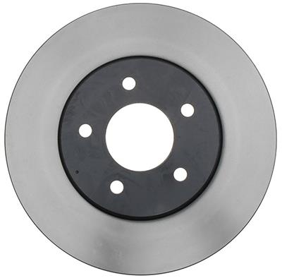 ACDelco Disc Brake Rotor, Front, Vented, Solid Surface, Cast Iron, Black E-Coat, Chevrolet - 18A1424