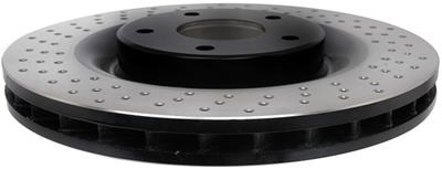 ACDelco Brake Rotor, Professional, Vented, Cross-Drilled, Cast Iron, Natural, Each - 18A2429