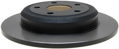 ACDelco Disc Brake Rotor, Rear, Solid Surface, Cast Iron, Black E-Coat, Dodge, Jeep, Each - 18A2792