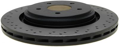 ACDelco Brake Rotor, Professional, Vented, Cross-Drilled, Cast Iron, Natural, Each - 18A2806