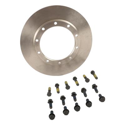 ACDelco Brake Rotors, ACDelco Silver Coated Disc Brake Rotors, Solid Surface, Front, Rear - 19409150