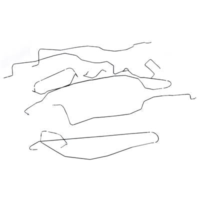 ACDelco Brake Line Set, Steel, Natural, Front, Rear, Crossover, Cadillac, GMC, Chevy, Set - 19419096
