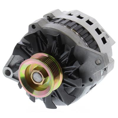 ACDelco Alternator, GM CS130 Case Style, 12 V, 105 amps, Internal Regulator, Serpentine Pulley - 3351014