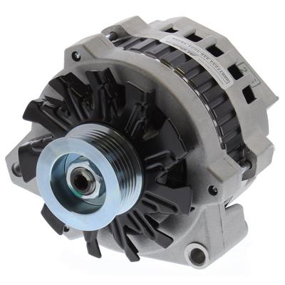 ACDelco Alternator, GM CS130, 12 V, 100 amps, Clockwise Rotation, Serpentine Pulley, Left Offset - 3351023