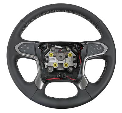 ACDelco Steering Wheels, Stock Diameter, Leather Grip, Black Plastic Spokes, Chevrolet, Each - 84483746
