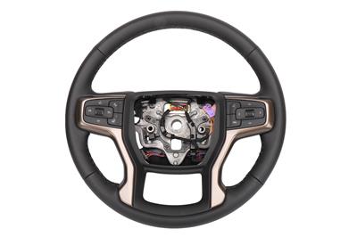 ACDelco Steering Wheel, Stock Diameter, 4-spoke, Black Leather Grip, GM, Each - 84946345