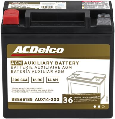 ACDelco Batteries, Gold Automotive AGM Batteries, Deep Cycle, 12 V, 250 Cranking Amps, BMW - AUX14200