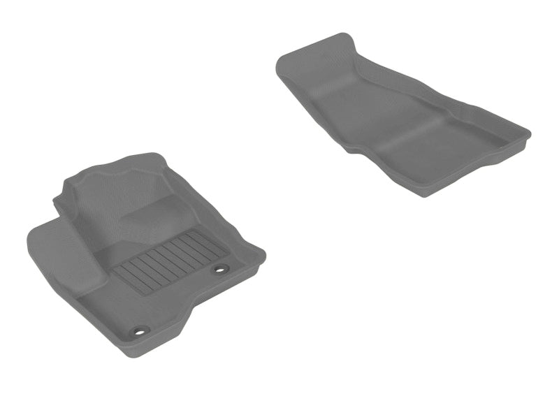3D MAXpider 2009-2019 Ford Flex Kagu 1st Row Floormat - Gray L1FR02111501