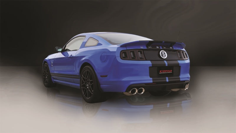 Corsa Performance 13-13 Ford Mustang Shelby GT500 5.8L V8 Polished Sport Axle-Back