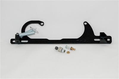 AED Performance Throttle Cable Bracket, Billet Aluminum, Black Anodized, Edelbrock, Carter, Chevy - 6700BK