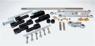 AED Performance Throttle Linkage Kit, Dual Quad, Sideways Mount, Holley, Carter, Edelbrock, Kit - 7250