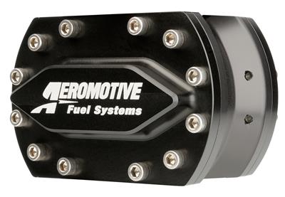 Aeromotive Fuel Pump, Spur Gear, Hex Drive, Billet Aluminum, Black Anodized, .850 Gear, 3/8 in. Hex - 11173