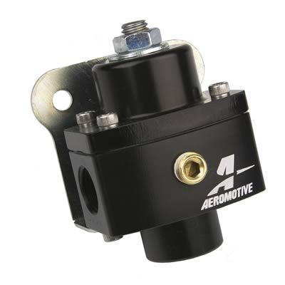 Aeromotive Fuel Pressure Regulator, Adjustable, -6 AN O-Ring, Black Anodized, 5-12 psi, Gasoline - 13211