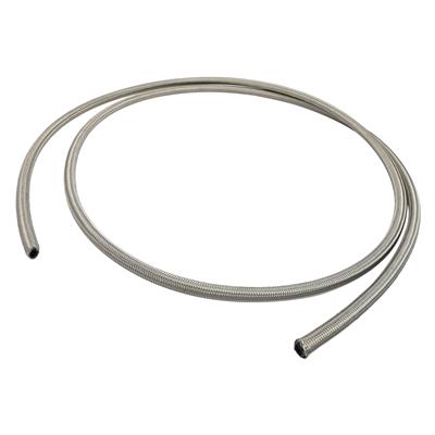 Aeromotive Hose, PTFE, Braided Stainless Steel, Natural, -8 AN, 16 ft. Length, Each - 15311