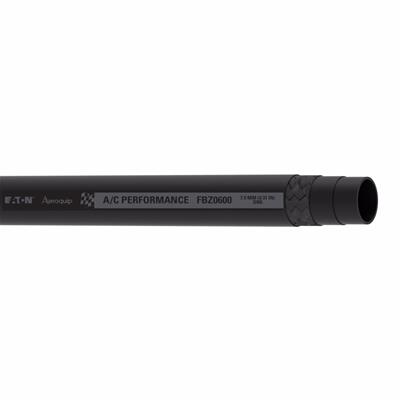 Aeroquip A/C Hose, Flexible, Multi-Refrigerant, Performance, Braided Stainless Steel, Black, Nylon - FCZ0609