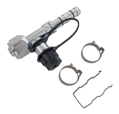 Aeroquip A/C Hose End, #8 Air Conditioning, Straight, E-Z Clip Sys, w/Cage/Clips, R134a Hi-Side - FCP0508