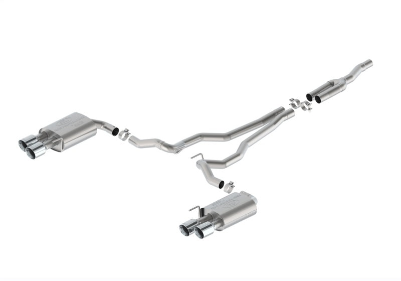 Ford Racing 2024 Mustang 2.3L Sport Non-Active Cat-Back Exhaust w/GT Valance - Chrome M-5200-M2SCV