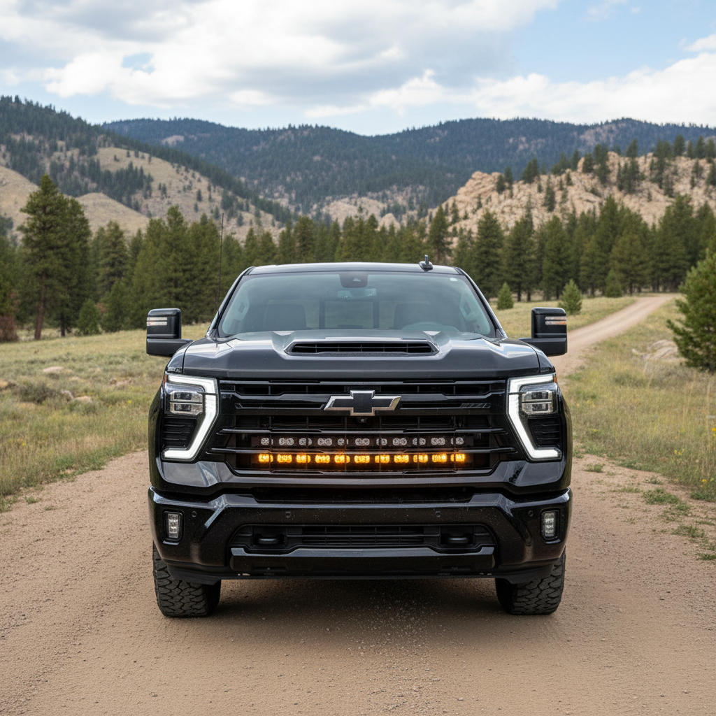 2020+ Chevrolet Silverado 2500/3500HD Dual 40s Light Bars - PRO