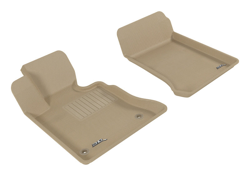 FR SPORT 3D MAXpider 2009-2012 Mercedes-Benz GLK-Class X204 Kagu 1st Row Floormat - Tan L1MB05111502