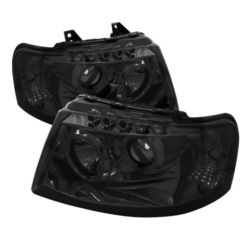 FR SPORT Spyder Ford Expedition 03-06 Projector Headlights LED Halo LED Smke (Not Included)...