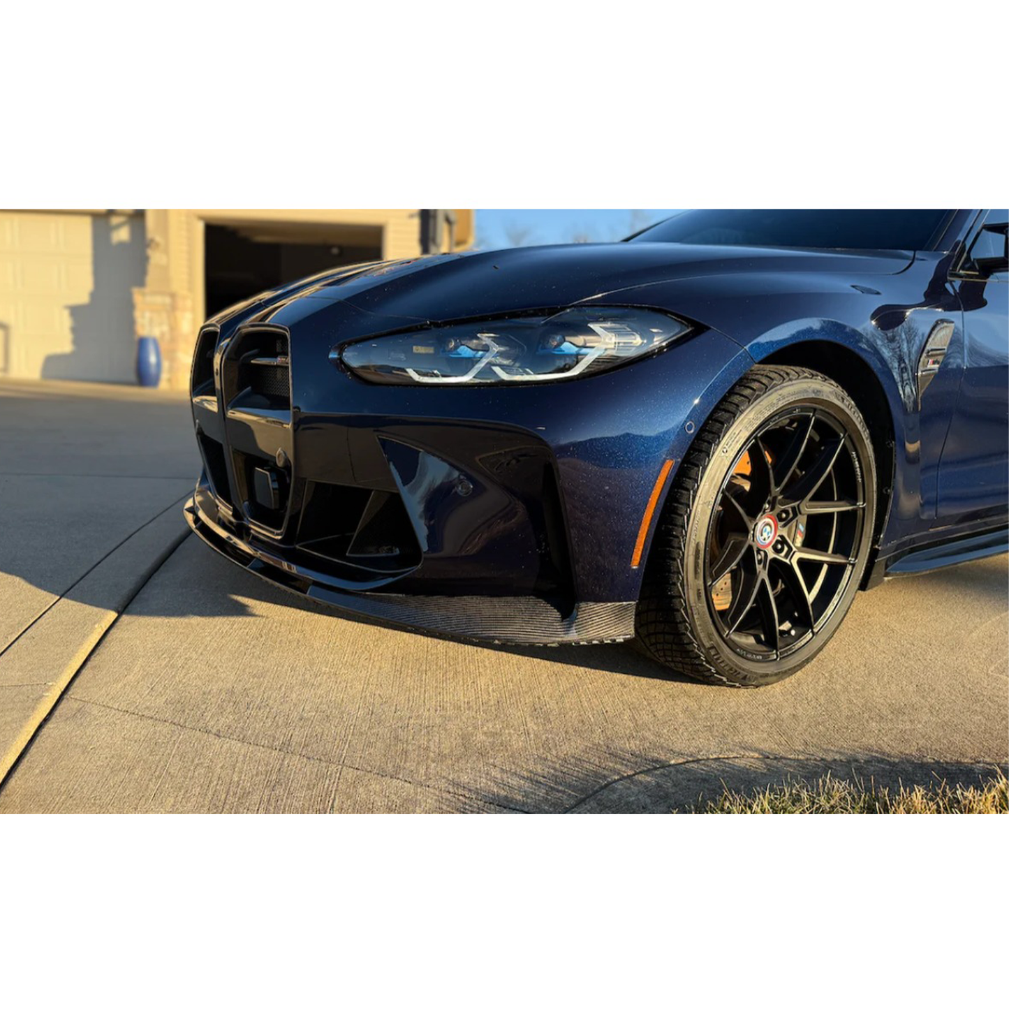 3D Style Dry Carbon Fiber Front Lip (OEM Mount) for BMW G80 M3 G82 G83 M4