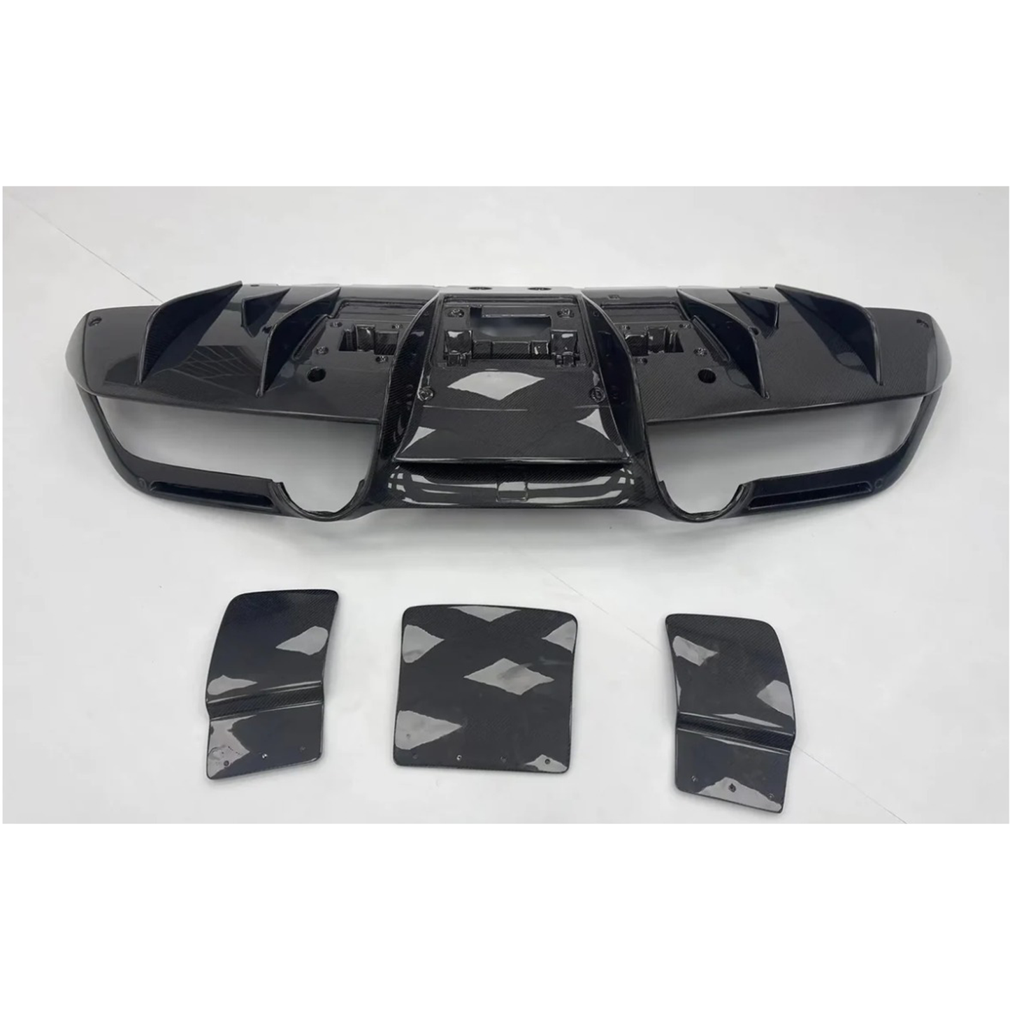 N Style Carbon Fiber Rear Diffuser for Ferrari F8 Tributo