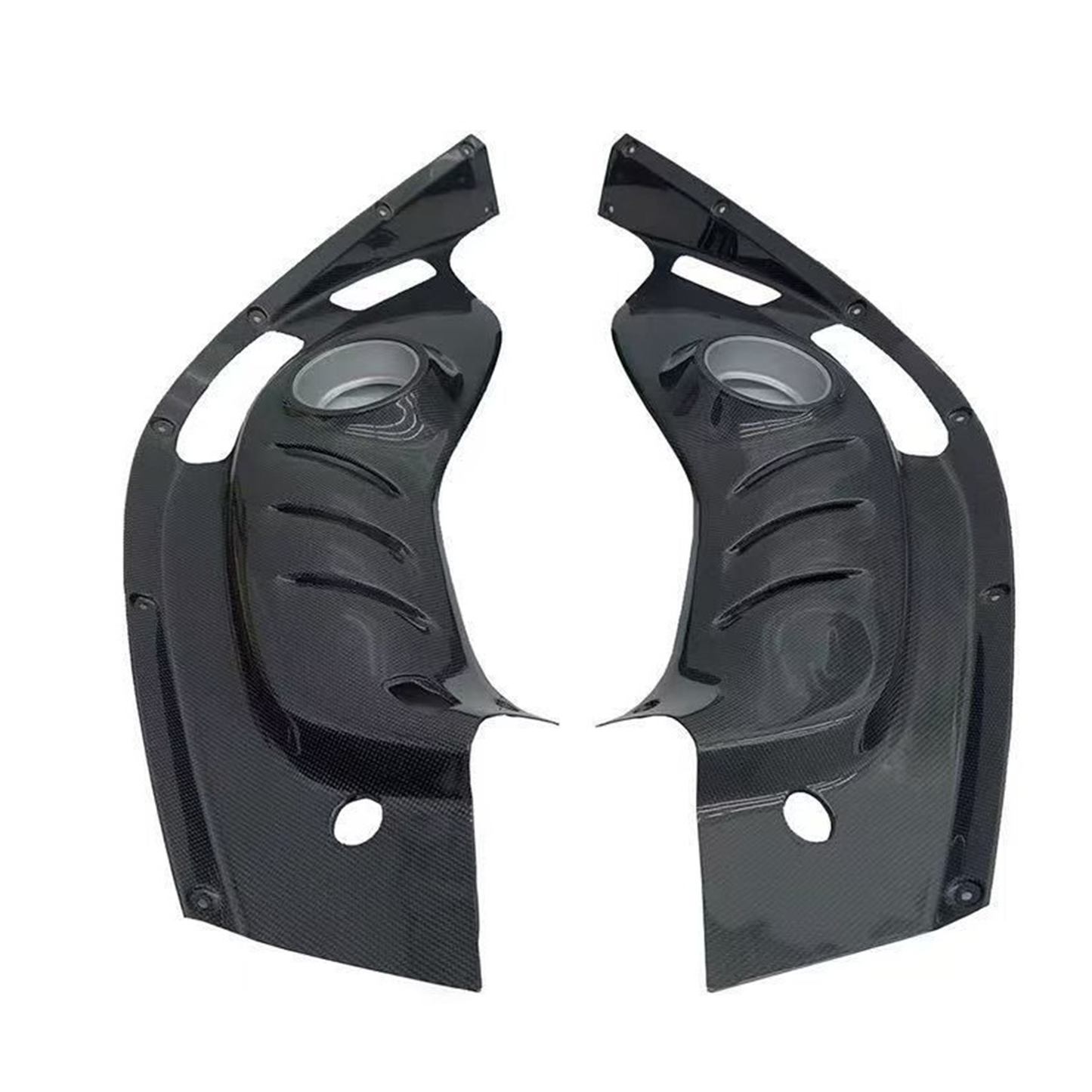 Dry Carbon Fiber Engine Bay Trim Kit Cover for Ferrari 296 GTB GTS