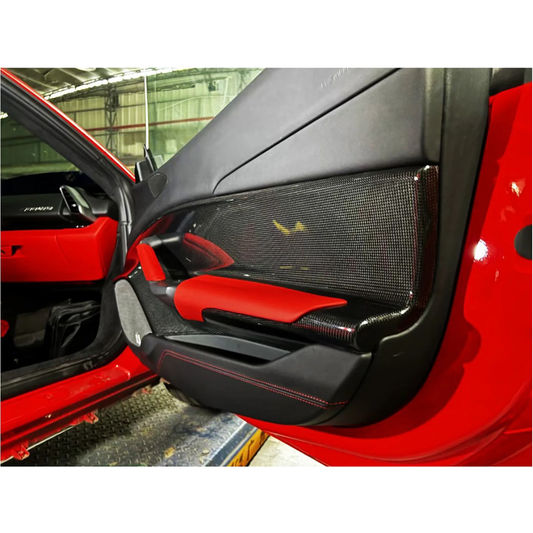 Carbon Fiber Interior Door Trim for Ferrari 488 GTB