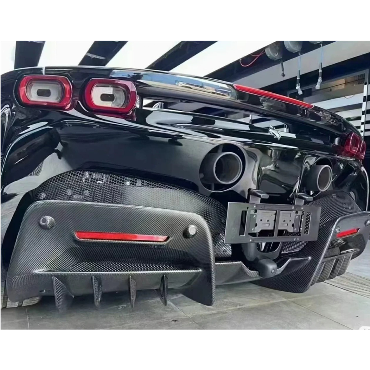 Carbon Fiber Rear Diffuser for Ferrari SF90