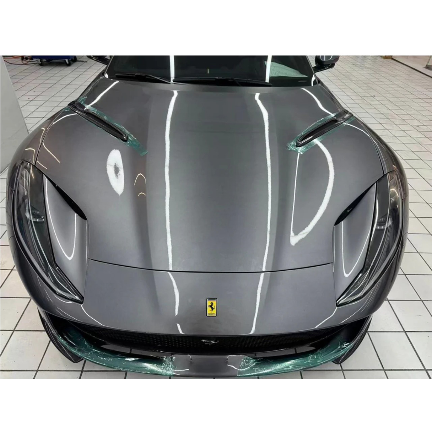 Carbon Fiber Hood Vent Trim Cover for Ferrari 812 Superfast
