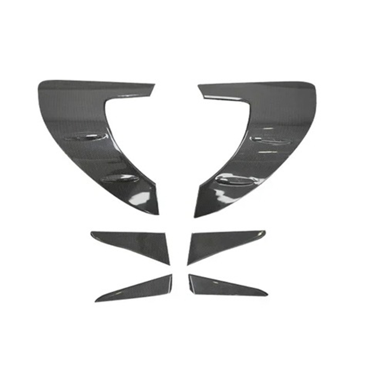 Dry Carbon Fiber Rear Fender Vent for Ferrari 296 GTB