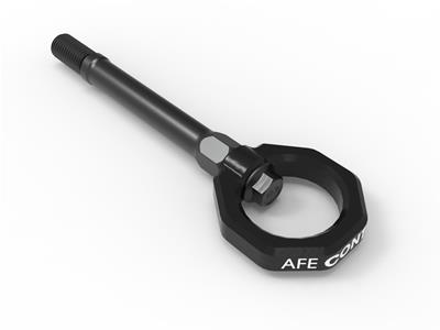 AFE Power Tow Hook, Front, Black Powdercoated, Chevy, Corvette, Each - 450401014B