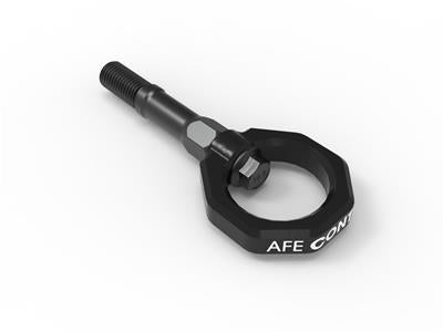 AFE Power Tow Hook, Rear, Black Powdercoated, Chevy, Corvette, Each - 450401015B