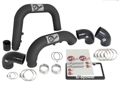 AFE Power Intercooler Pipes, BladeRunner, Aluminum, Black Powdercoated, Chevrolet, GMC, 2.8L - 4620264B