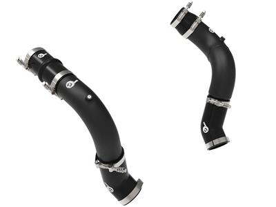 AFE Power BladeRunner 3 IN & 3-1/2 IN Aluminum Hot and Cold Charge Pipe Kit Black RAM Diesel Trucks - 4620814B