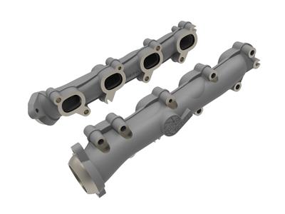AFE Power Exhaust Manifolds, aFe BladeRunnder Exhaust Manifolds, Ductile Iron, Dodge, Ram, Sold as - 4640164