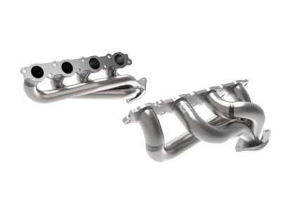 AFE Power Headers, Twisted Steel, Shorty, Stainless Steel, Natural, Ford, Pair - 4833029