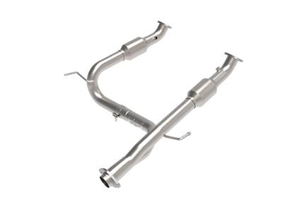 AFE Power Exhaust Pipe, Y-Pipe, Twisted Steel, 409 Stainless Steel, Natural, Toyota, Each - 4846006RC