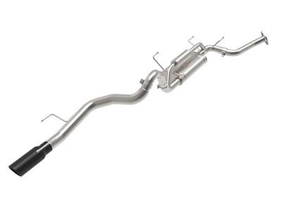 AFE Power Exhaust Systems, 304 Stainless, Single, Cat-Back, Natural, Black Tip, Toyota, Kit - 4936076B