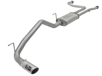 AFE Power Exhaust System, Mach Force Series, Stainless Steel, Cat-Back, Polished Tips, for Nissan - 4946125P