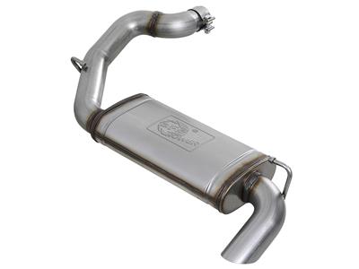 AFE Power Exhaust System, Mach Force XP, Axle-back, Stainless Steel, Natural, Passenger Side Exit - 4948080