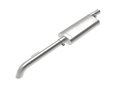 AFE Power Exhaust System, Rock Basher Series, Cat-back, Stainless Steel, Natural, Driver Side Exit - 4948082