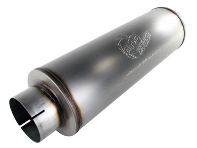 AFE Power Muffler, Mach Force-Xp, Straight-through Core, Stainless Steel, 5.000 in. Outlet, 5.000 - 4991012