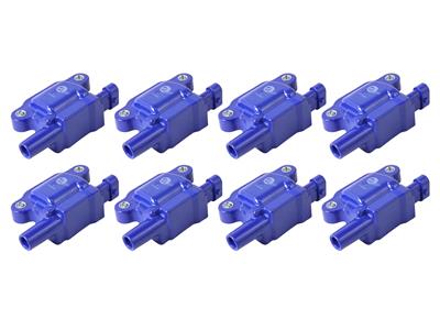 AFE Power Ignition Coil, SCORCHER High-Performance, Coil Pack Style, Female/Socket, Square, Blue - 7792003MD