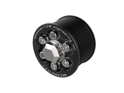 AFE Power Supercharger Pulley, POWER Supercharger Pulley, Serpentine, Billet Aluminum, Black - 7910009
